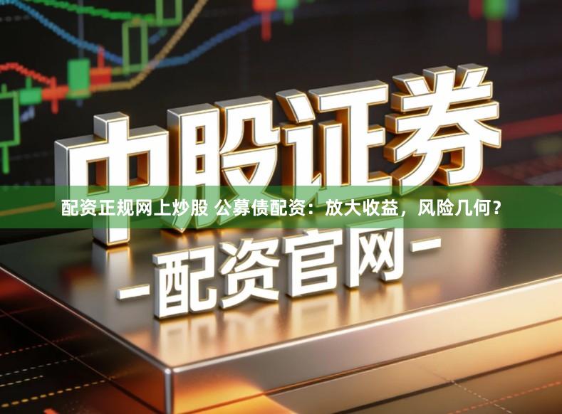 配资正规网上炒股 公募债配资：放大收益，风险几何？